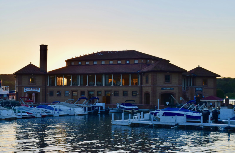 Marina at Harbor Shores on Lake Geneva.