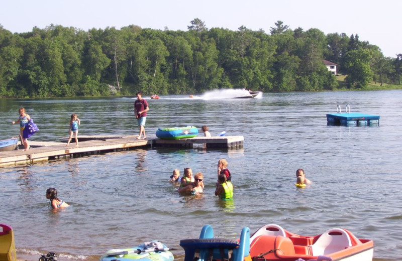 Lake activities at Shady Hollow Resort.