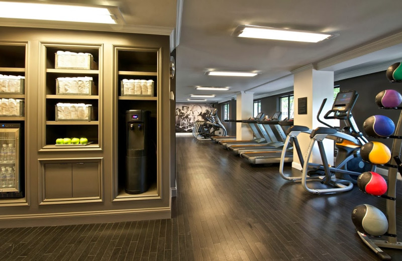 Fitness room at The Melrose Hotel, Washington, D.C. 