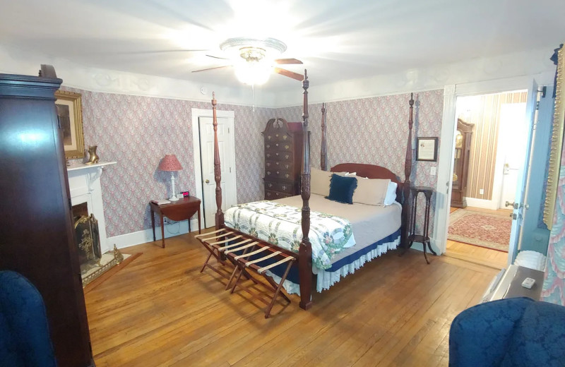 Guest room at The Cornell Inn Lenox.