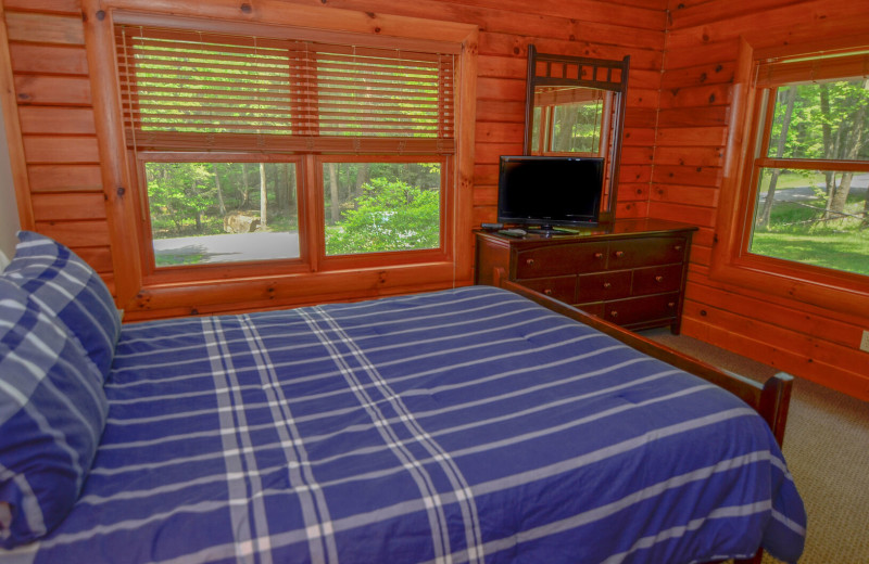 Rental bedroom at Railey Vacations.
