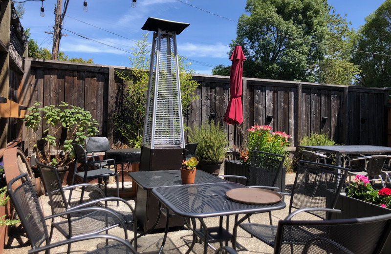 Patio at San Anselmo Inn.