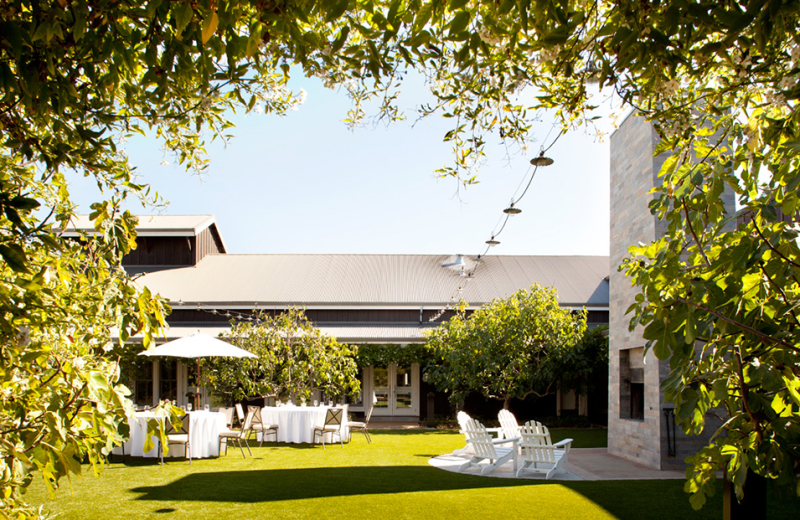 Outdoor conference at The Carneros Inn.