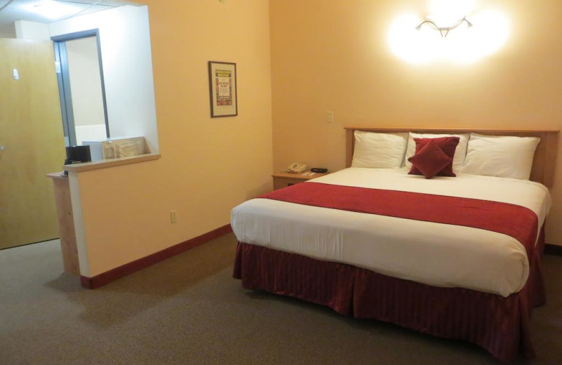 Guest room at First Gold Hotel.