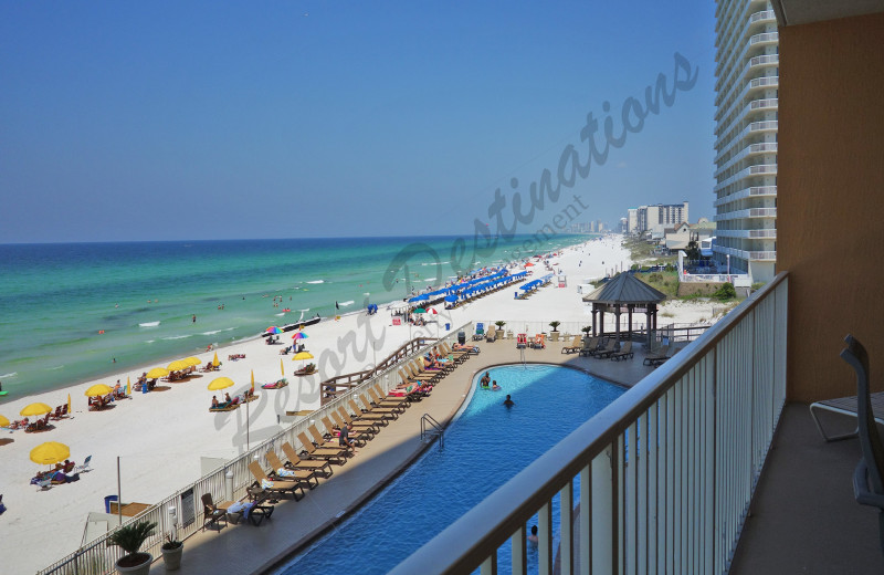 Rental balcony view at Resort Destinations.