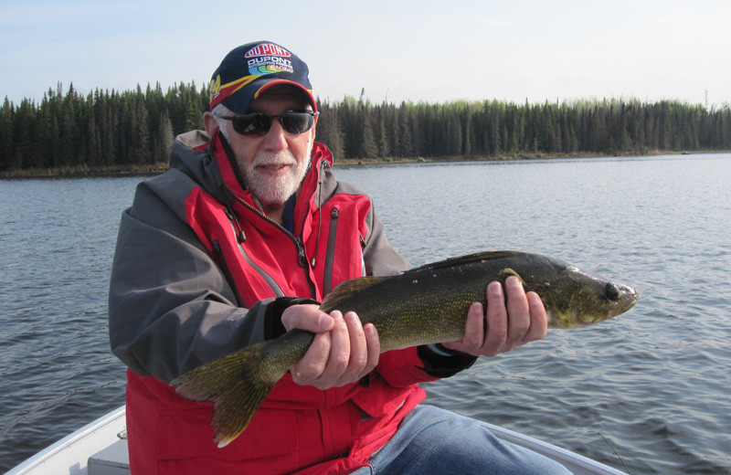 Walleye fishing at Sandy Beach Lodge.