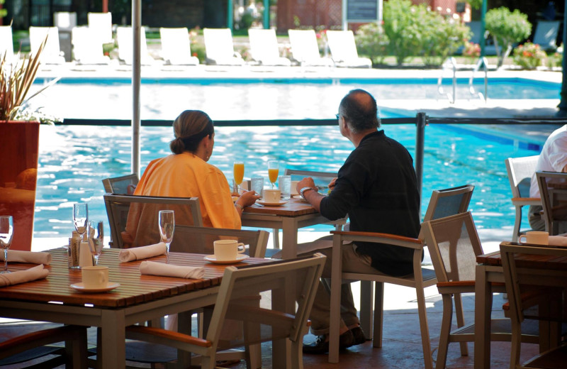 Dining on the patio at Flamingo Conference Resort and Spa.