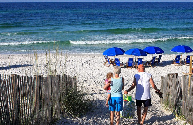 The beach at Cottage Rental Agency SEASIDE.
