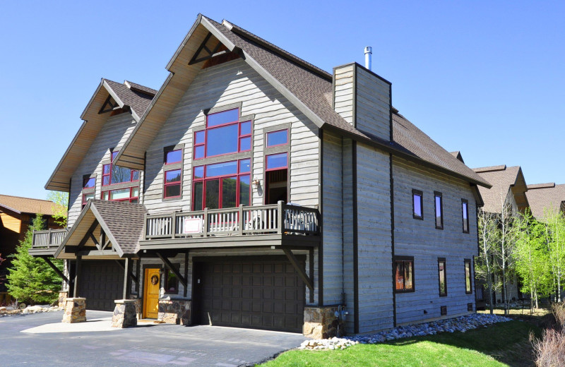 Rental exterior at Steamboat Lodging Properties.