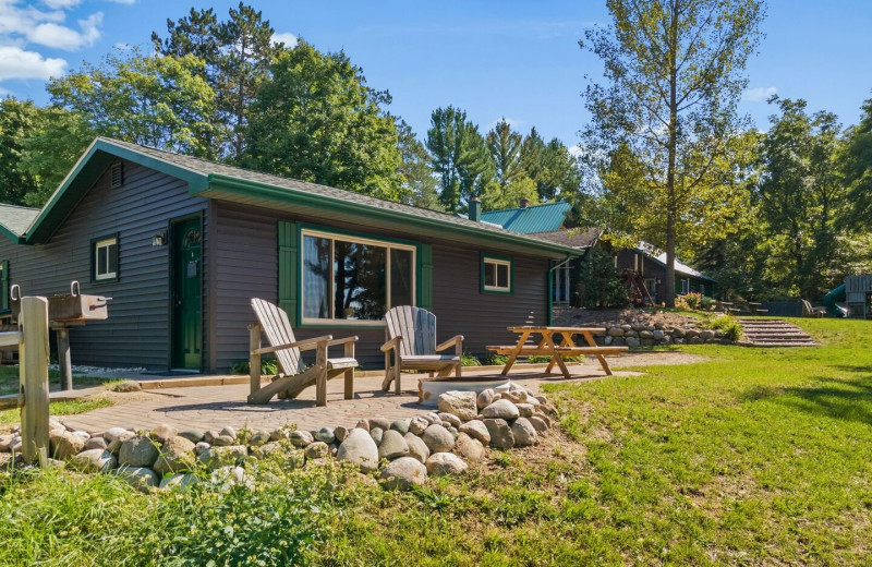 Cabin exterior at Sleeping Bear Resort.