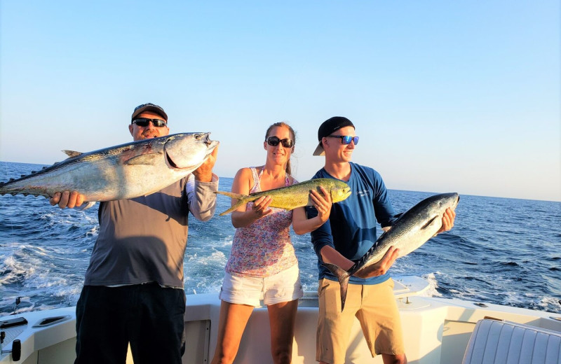 Fishing at Pirate's Cove Realty.