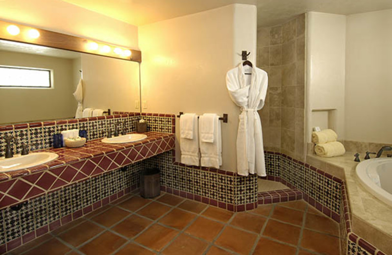 Guest bathroom at Tubac Golf Resort.