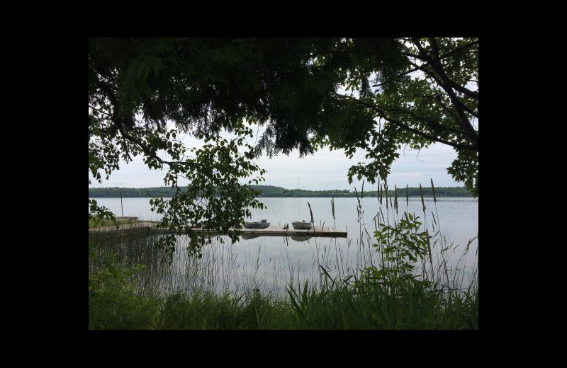 Lake view at Evergreen Resort.