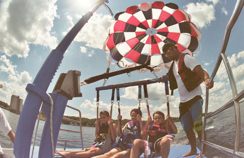 Parasailing at Lakeview Resort - Lake of the Ozarks.