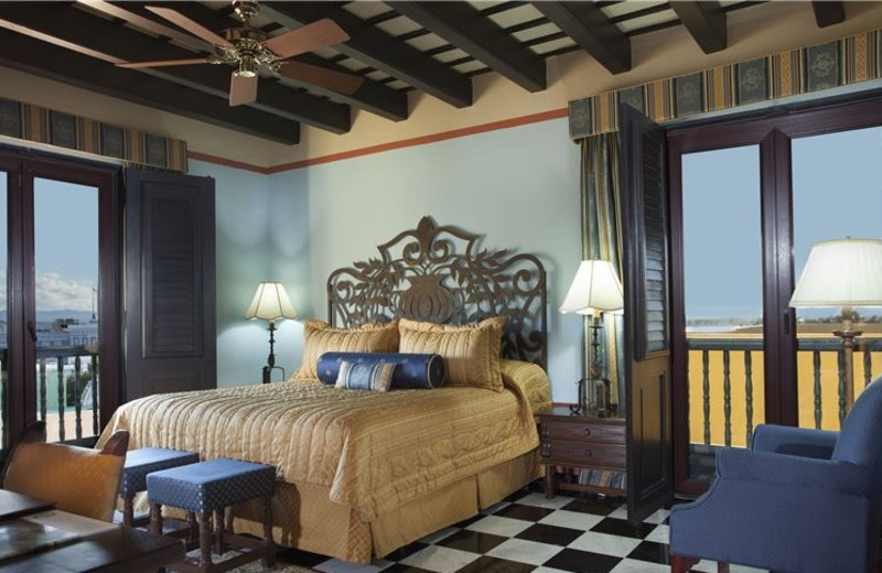 Guest room at Hotel El Convento.