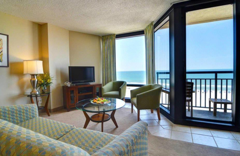 Guest living room at Shell Island Resort.