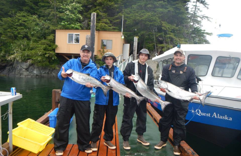 Fishing at Quest Alaska Lodges.