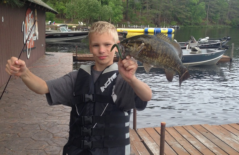 Fishing at White Eagle Resort.