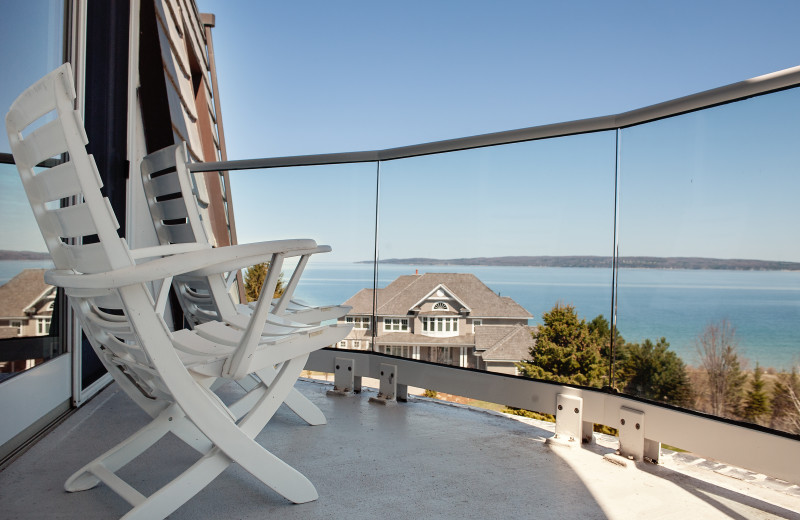 Guest balcony at Bay Harbor Village Hotel & Conference Center.