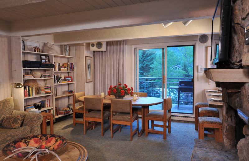 Rental dining room at Frias Properties of Aspen - Chateau Roaring Fork #14.