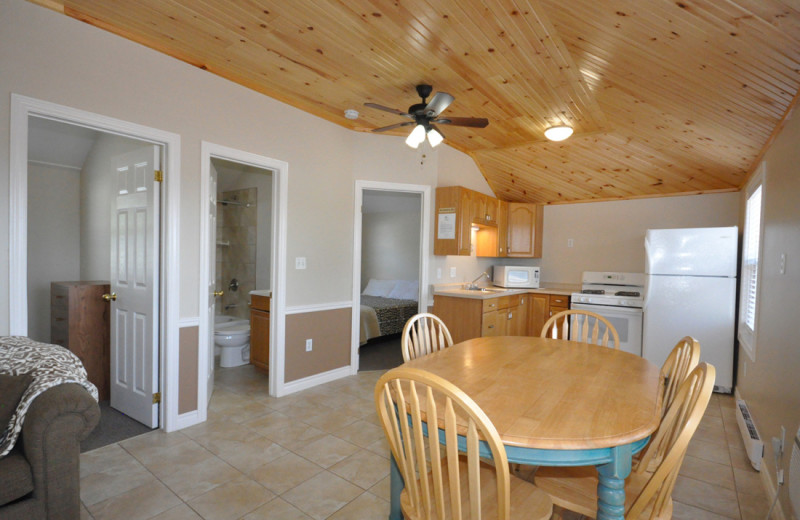 Cottage interior at Hall's Cottages.