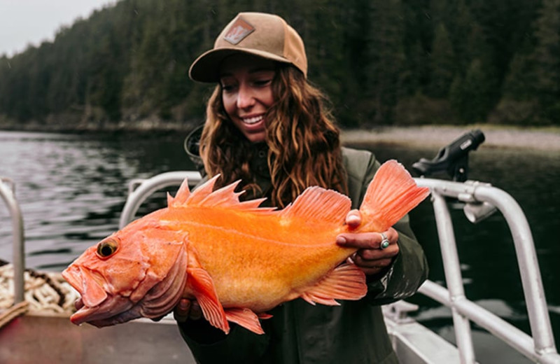 Fishing at Elfin Cove Resort.