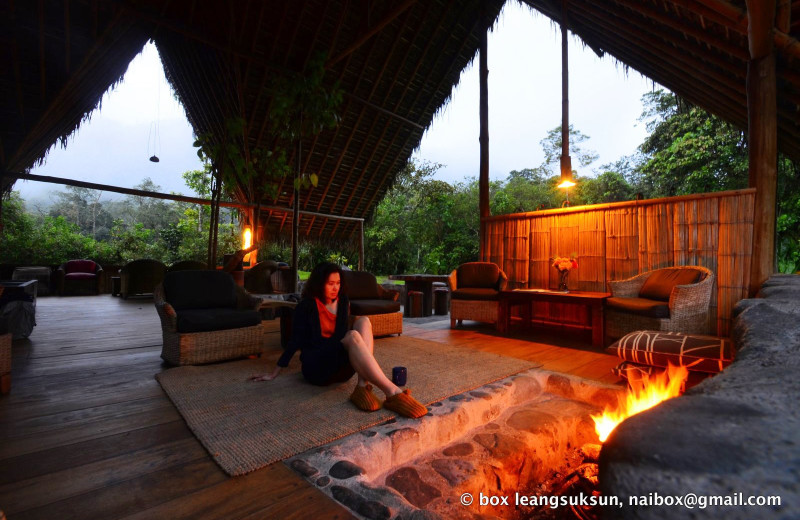 Lounge at Cloudforest Ecolodge El Monte.