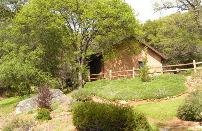 Cottage exterior at Homestead. 