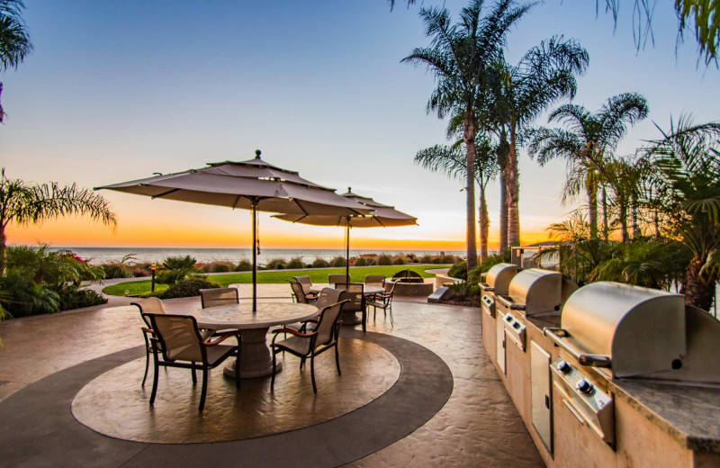 Patio at Dolphin Bay Resort & Spa.