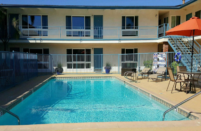 Outdoor pool at Pacific Crest Hotel.