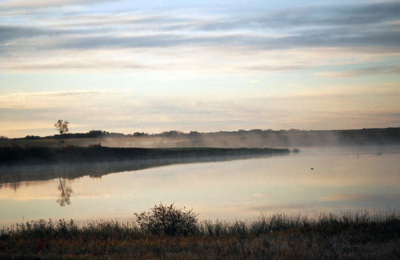 Lake sunrise at Trailhead Ranch.