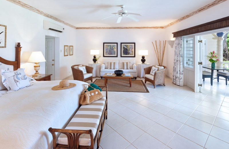 Guest room at Coral Reef Club.