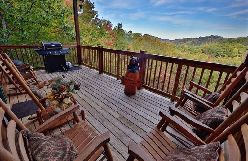 Rental deck at Eden Crest Vacation Rentals, Inc.