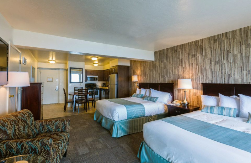 Guest room at Driftwood Shores Resort and Conference Center.
