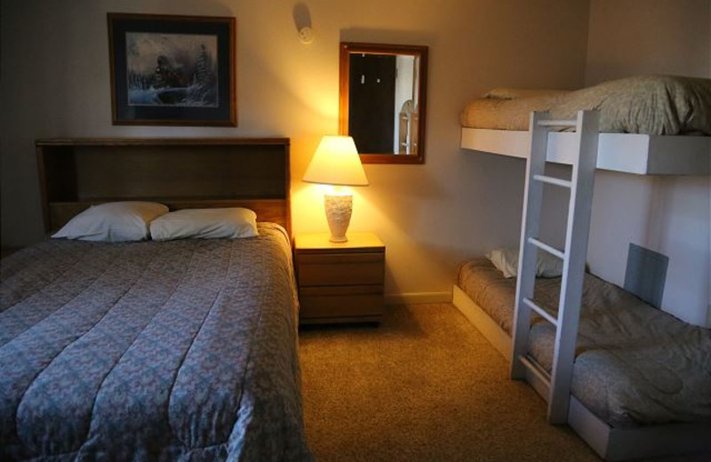 Rental bedroom at Range View Rentals.