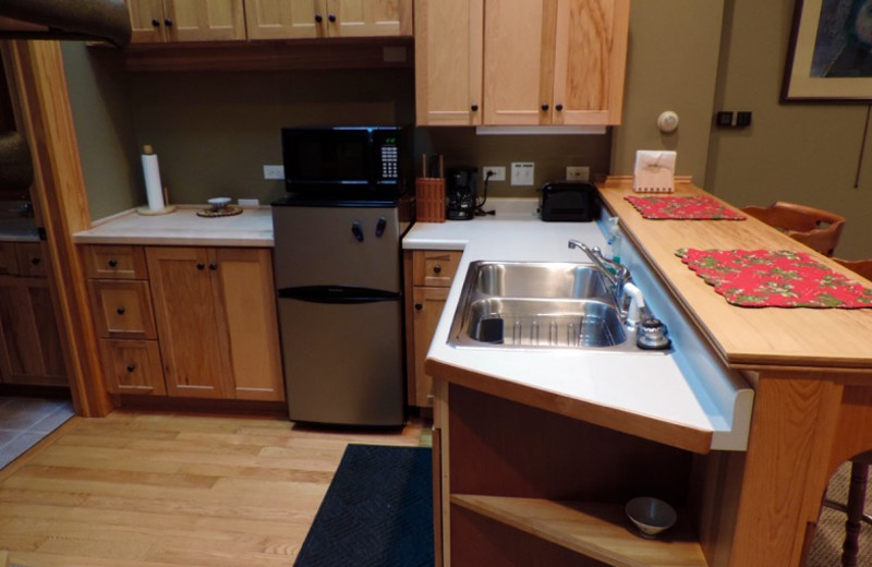 Guest kitchen at Abe's Spring Street Guest House.