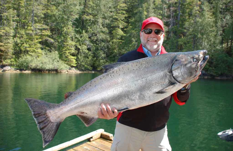 Fishing at Nootka Wilderness Lodge.
