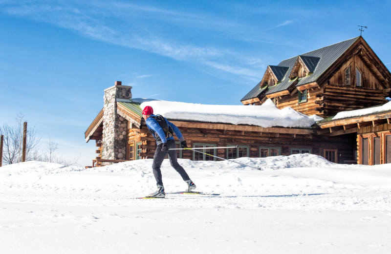 Skiing at The Home Ranch.