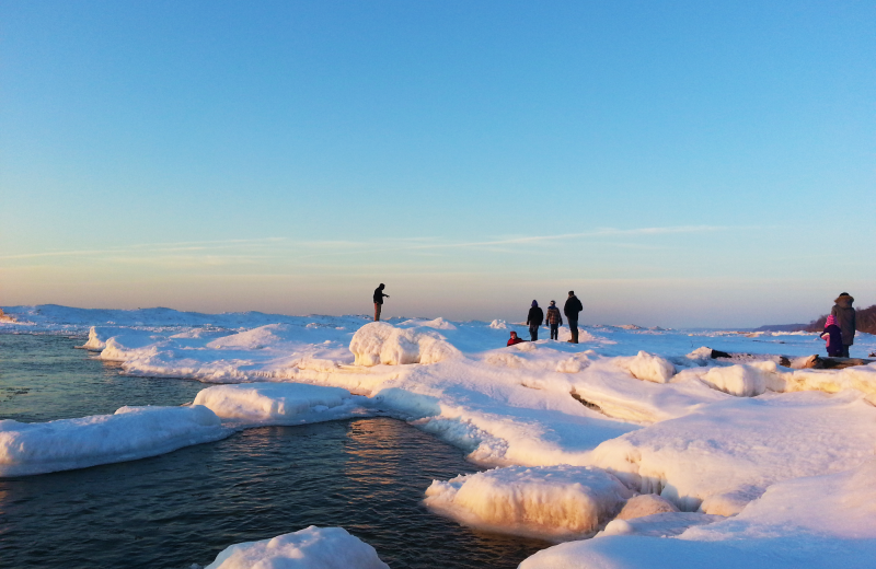 Winter is a great time to visit Lake Huron