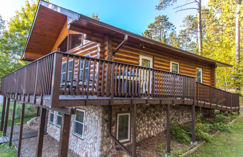 Cabin exterior at White Eagle Resort.