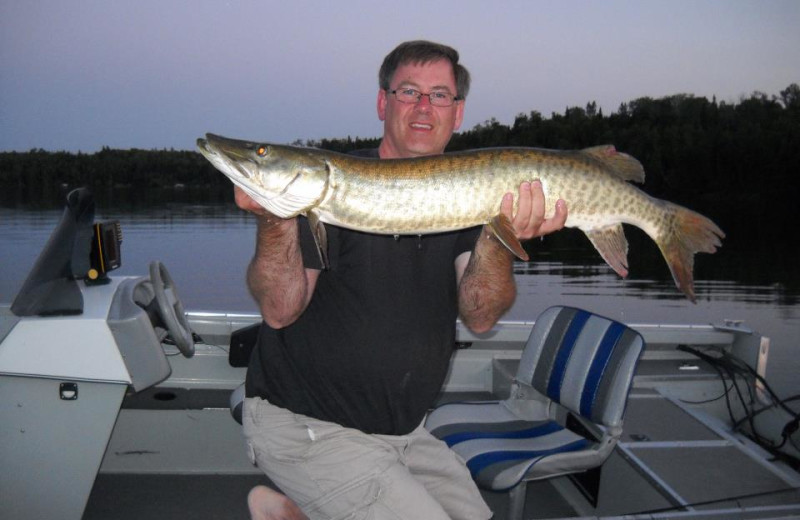 Fishing at Mantrap Lodge.