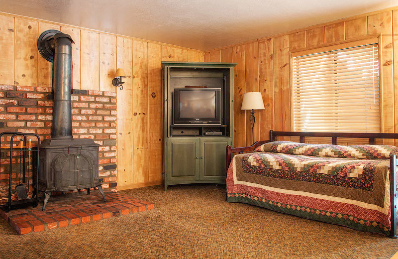 Guest room at June Lake Motel.