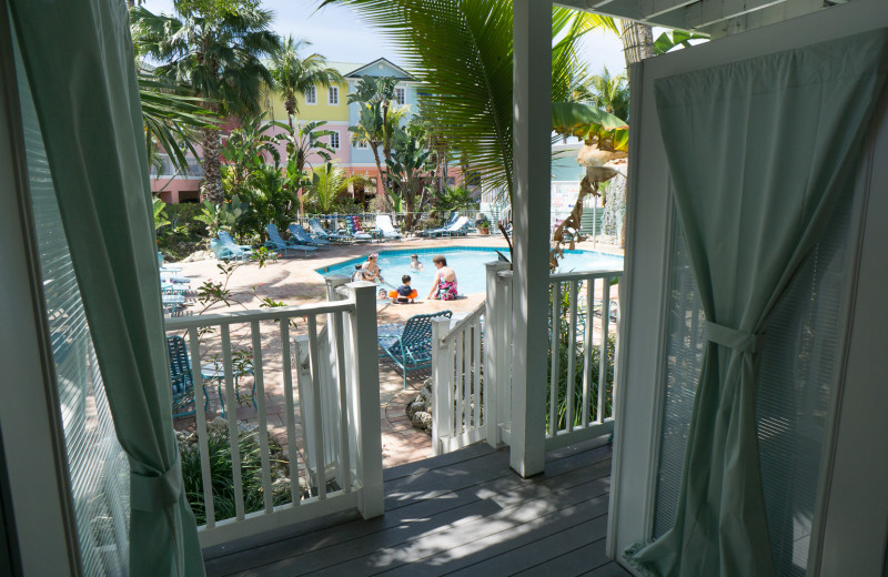 Outdoor pool at Lighthouse Resort Inn & Suites.