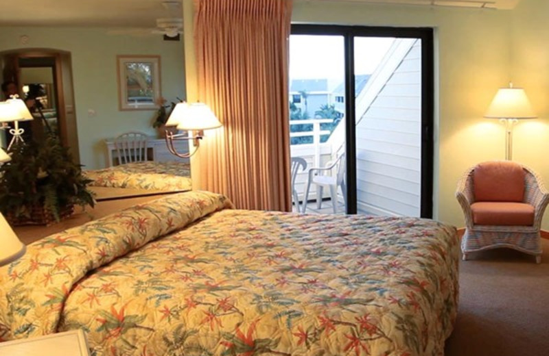 Guest room at Tortuga Beach Club Resort.
