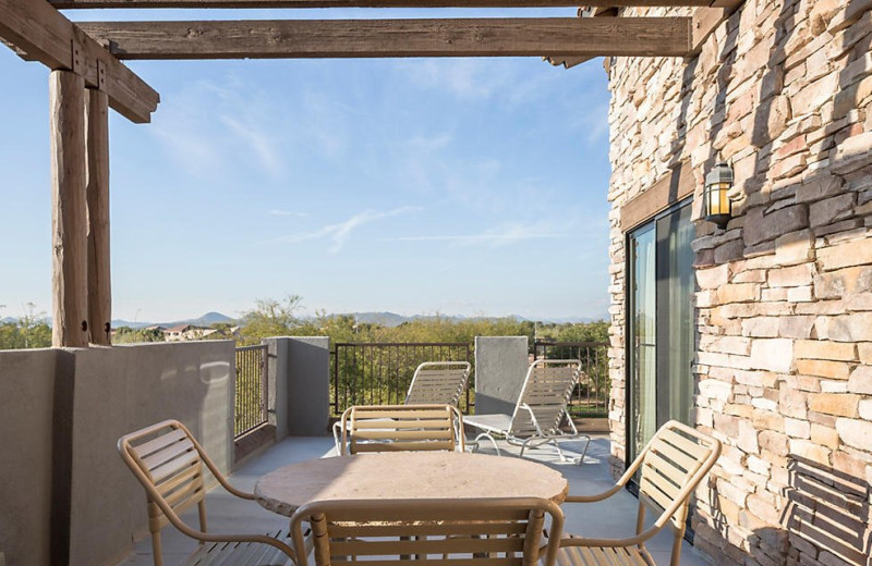 Guest balcony at Cibola Vista Resort 