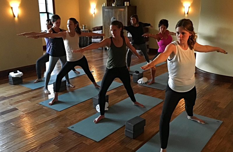Fitness class at The Osthoff Resort.