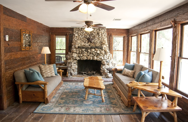 Cabin interior at Sierra Sky Ranch Resort.