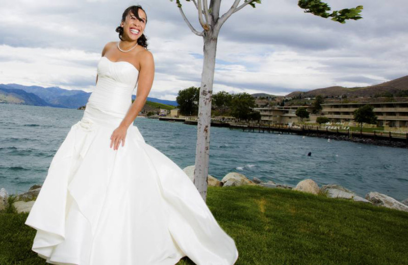 Wedding at Campbell's Resort on Lake Chelan.