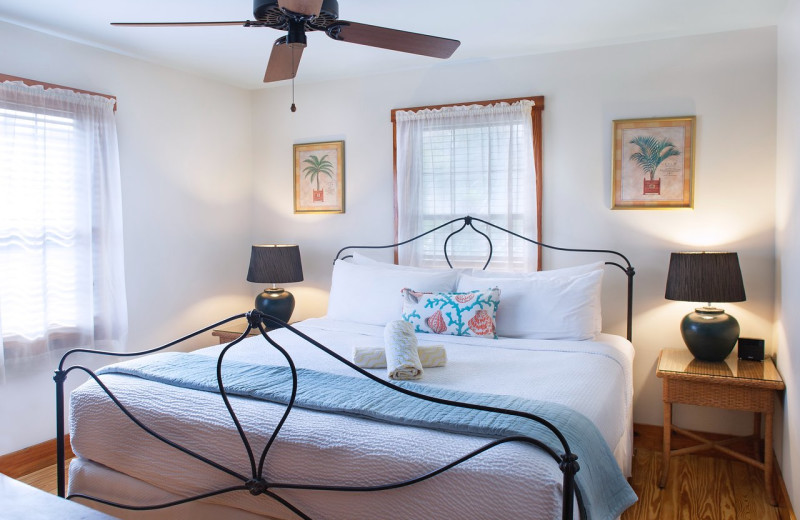 Guest bedroom at Island City House Hotel.