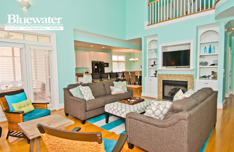 Rental living room at Bluewater Real Estate.